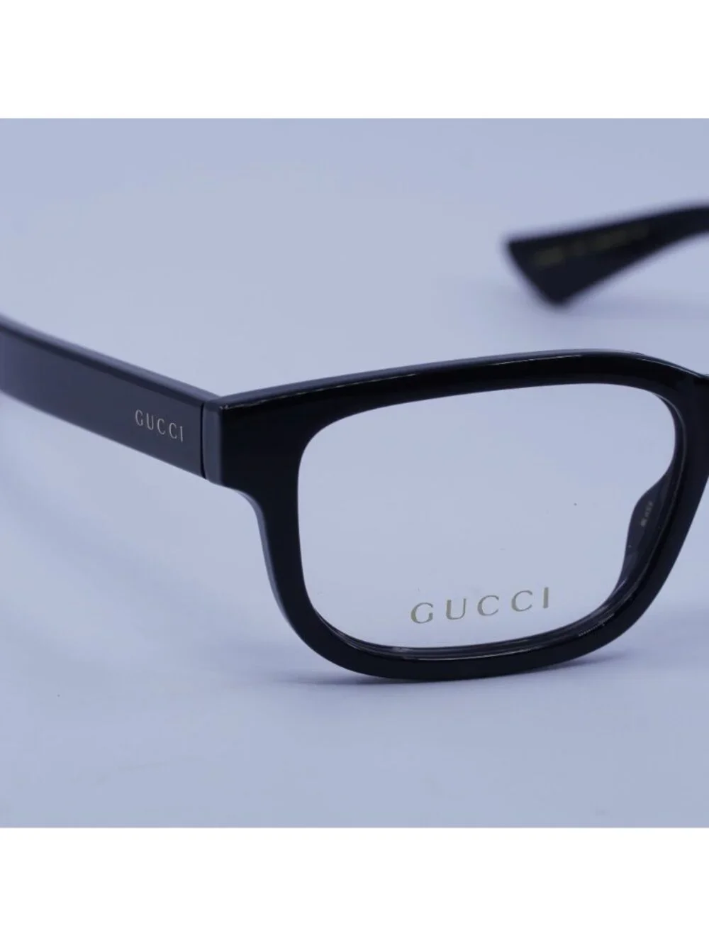 Gucci GG1584O 001 Eyeglasses Shiny Black 53mm Rectangle Frame